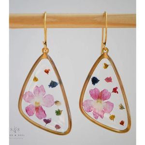 Butterfly Handmade Flower Earrings - See second picture for actual earrings